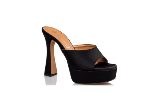 ENVIE SHOES-HIGH HEEL PLATFORM MULES (E02-17102-34)-BLACK