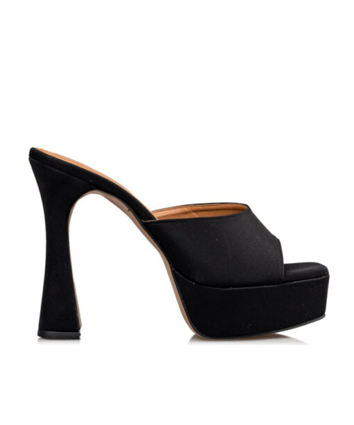 Alternative view of ENVIE SHOES-HIGH HEEL PLATFORM MULES (E02-17102-34)-BLACK