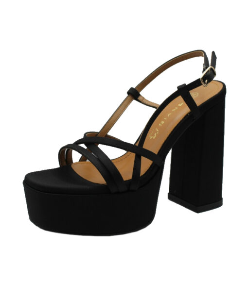 ENVIE SHOES-HIGH HEEL PLATFORM SANDALS (E02-17111-34)-BLACK