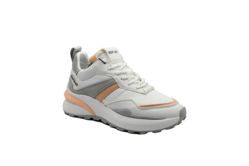 REPLAY-ATHENA RUN (RS4V0008T-0076)-WHITE-ORANGE