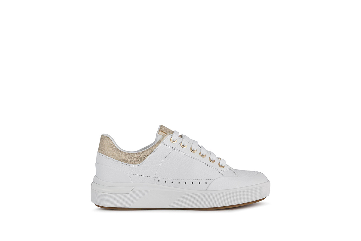 GEOX-D DALYLA A (D25QFA-046BN-C1ZB5)-WHITE-CHAMPAGNE - Image 2