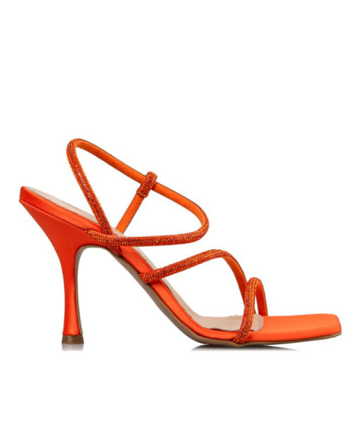 Alternative view of ENVIE SHOES-CRYSTAL EMBELLISHED SANDALS (E02-17051-46)-ORANGE