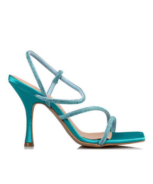 Alternative view of ENVIE SHOES-CRYSTAL EMBELLISHED SANDALS (E02-17051-65)-PETROL