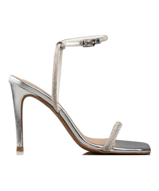 Alternative view of ENVIE SHOES-CRYSTAL EMBELLISHED SANDALS (E02-17071-21)-SILVER