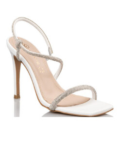 ENVIE SHOES-CRYSTAL EMBELLISHED SANDALS (E02-17072-33)-WHITE