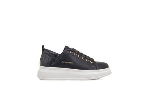 RENATO GARINI (R119R016212J)-BLACK-BLACK CROCO - Image 2