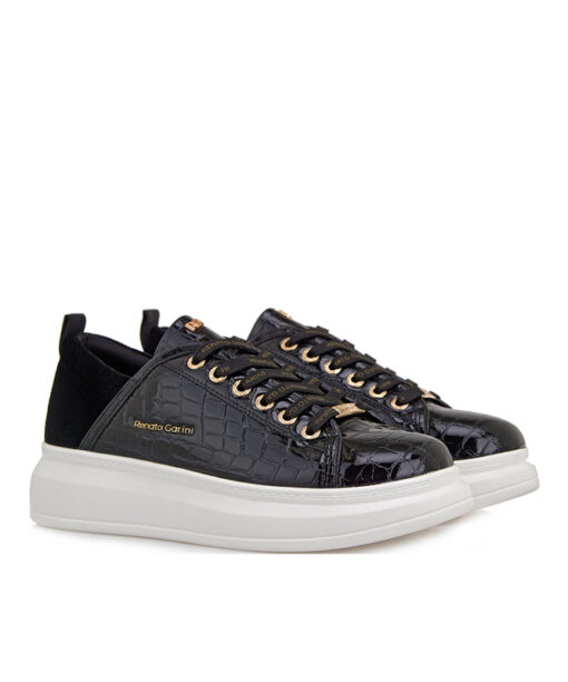 RENATO GARINI (R119R016275H)-BLACK PATENT CROCO