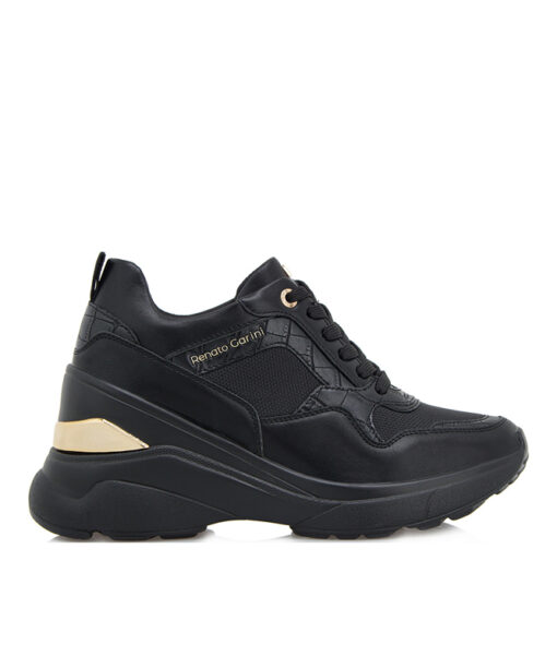 Alternative view of RENATO GARINI (R119R152441I)-BLACK-MESH-CROCO