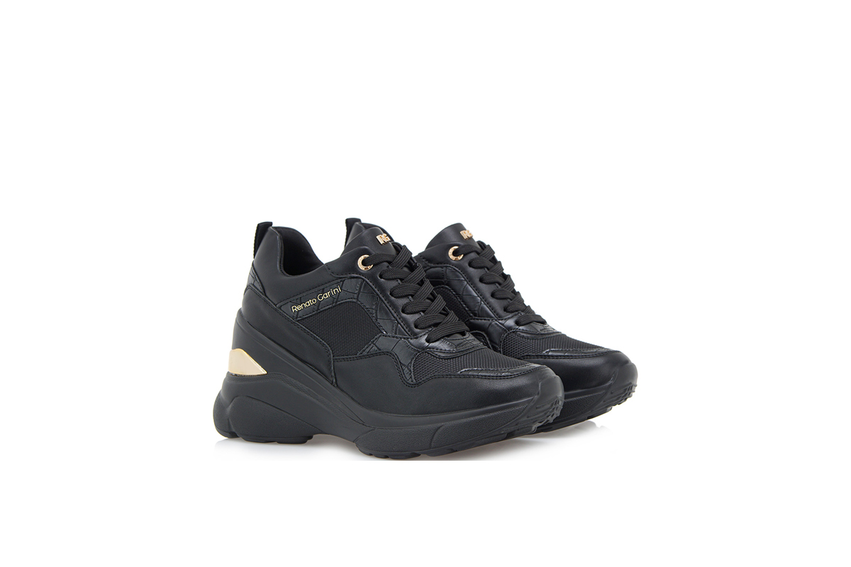 RENATO GARINI (R119R152441I)-BLACK-MESH-CROCO
