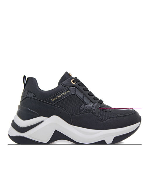 Alternative view of RENATO GARINI (R119R176312J)-BLACK MESH CROCO