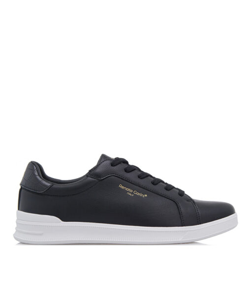 Alternative view of RENATO GARINI-GINO-703 (R5700037112J)-BLACK-BLACK CROCO-WHITE OUTSOLE