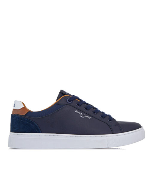 Alternative view of RENATO GARINI-TORINO-021 (R57002101N21)-NAVY-TAN-NAVY SUEDE-WHITE