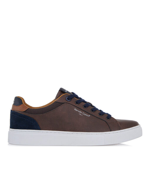 Alternative view of RENATO GARINI-TORINO-021 (R57002101N22)-BROWN-TAN-NAVY SUEDE