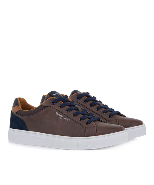 RENATO GARINI-TORINO-021 (R57002101N22)-BROWN-TAN-NAVY SUEDE
