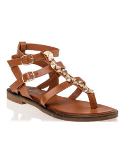 ENVIE SHOES-FLAT SANDALS (E96-17254-26)-CAMEL