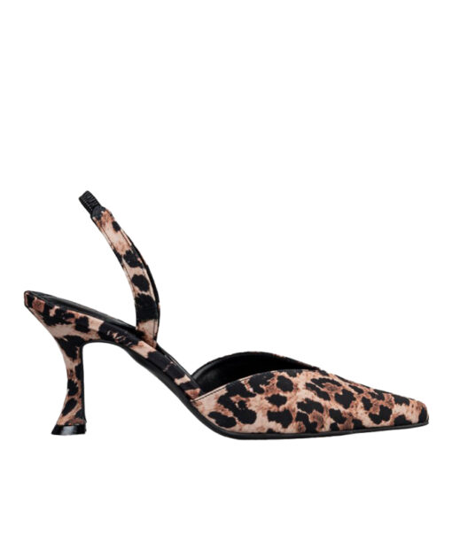Alternative view of ENVIE SHOES-SATIN SLINGBACK PUMPS (E02-18021-97)-LEOPAR