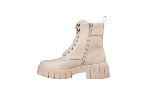 ENVIE SHOES-COMBAT BOOTS (E14-18118-36)-BEIGE - Image 3