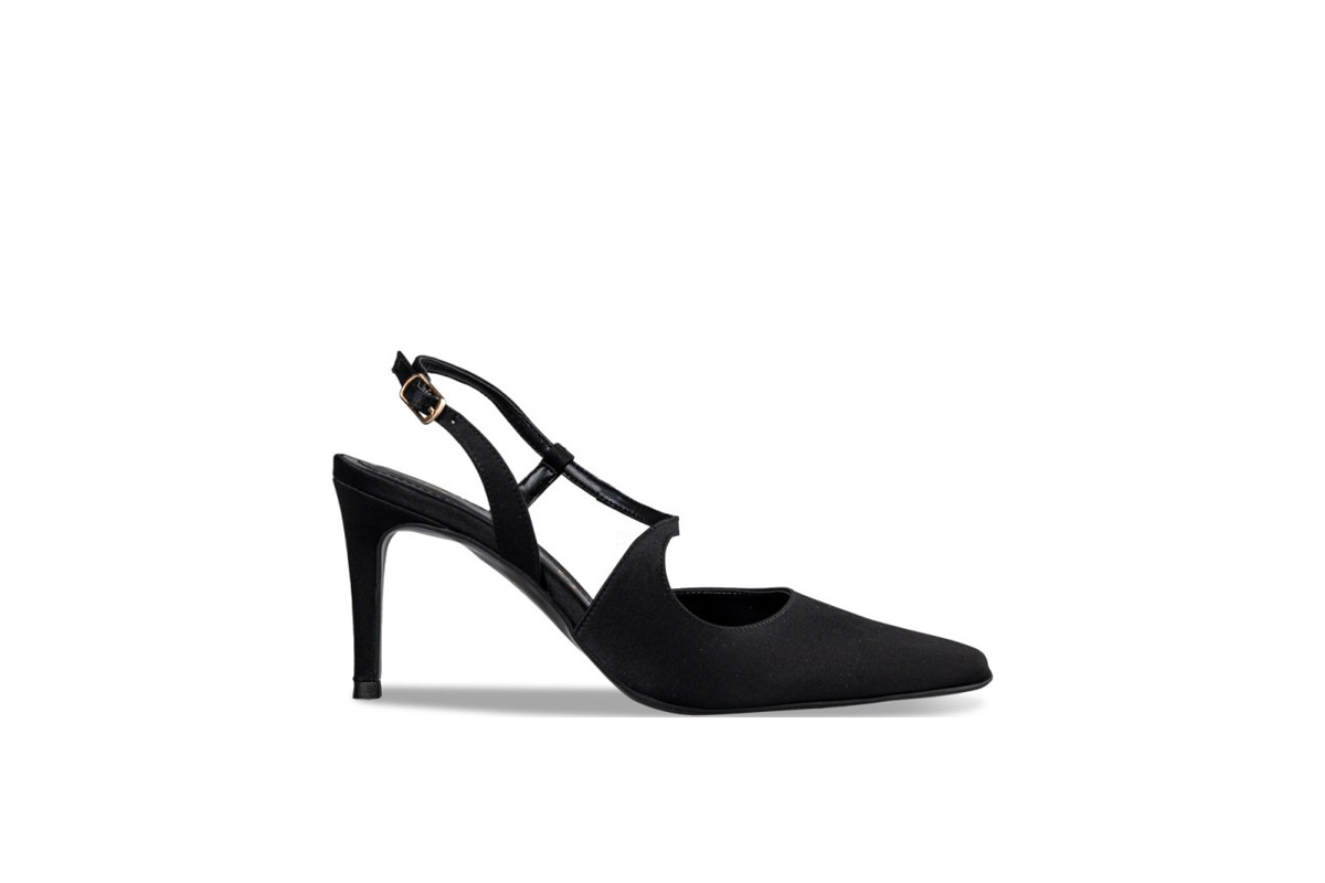 ENVIE SHOES-SATIN STILETTO PUMPS (E02-18052-34)-BLACK - Image 2