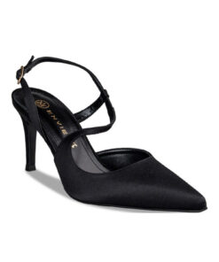 ENVIE SHOES-SATIN STILETTO PUMPS (E02-18052-34)-BLACK