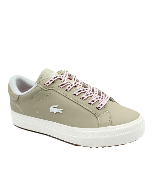 LACOSTE-POWERCOURT WNTR 223 1 SFA (46SFA0071BW7)-LT-BRW-OFF-WHT