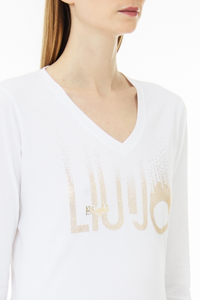 Alternative view of LIU JO-T-SHIRT MODA (MF3269J5923-Q9875)-BIANCO-LIUJO-BRIGHT