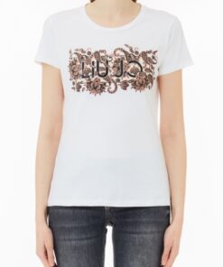 LIU JO-ECS T-SHIRT MODA (MF3382JS923-Q9882)-NAT-BLOOM