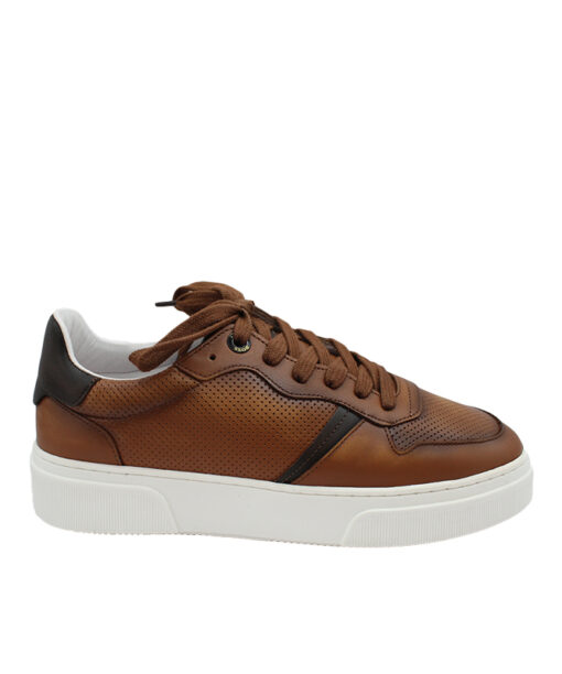 Alternative view of BOSS SHOES (ZA220)-COGNAC-STAMPATO