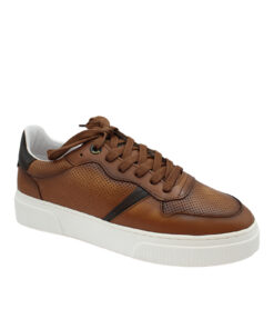 BOSS SHOES (ZA220)-COGNAC-STAMPATO