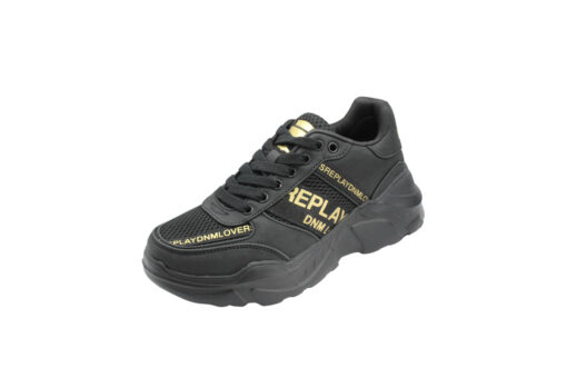 REPLAY-VANESSA TAPE (GWS7Z-000-C0007S-0006)-BLACK-GOLD