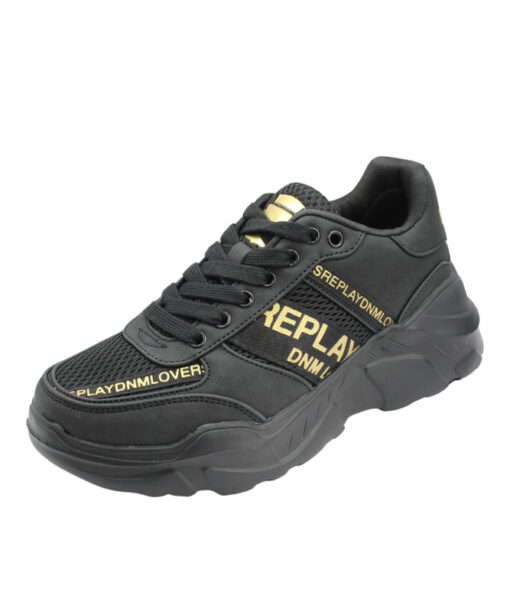 REPLAY-VANESSA TAPE (GWS7Z-000-C0007S-0006)-BLACK-GOLD