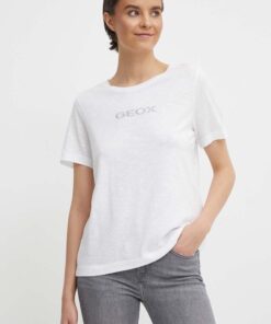 GEOX-W-T-SHIRT (W4510G-T3093-F2128)-BRILLANT-WHITE
