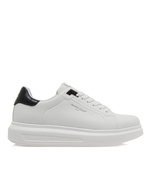 Alternative view of RENATO GARINI-MARCELLO 711 (S5700710375N)-WHITE-BLACK CROCO-WHITE OUTSOLE
