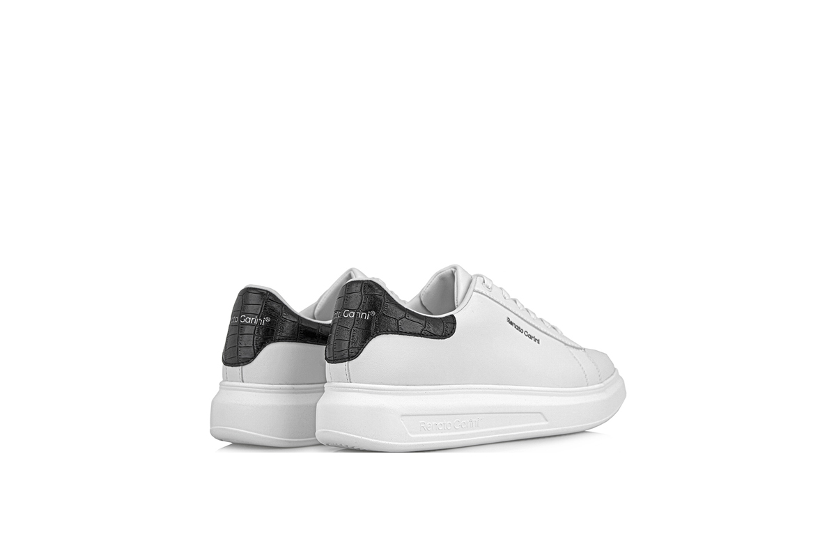 RENATO GARINI-MARCELLO-724 (S5700720375N)-WHITE-BLACK CROCO-WHITE OUTSOLE - Image 3