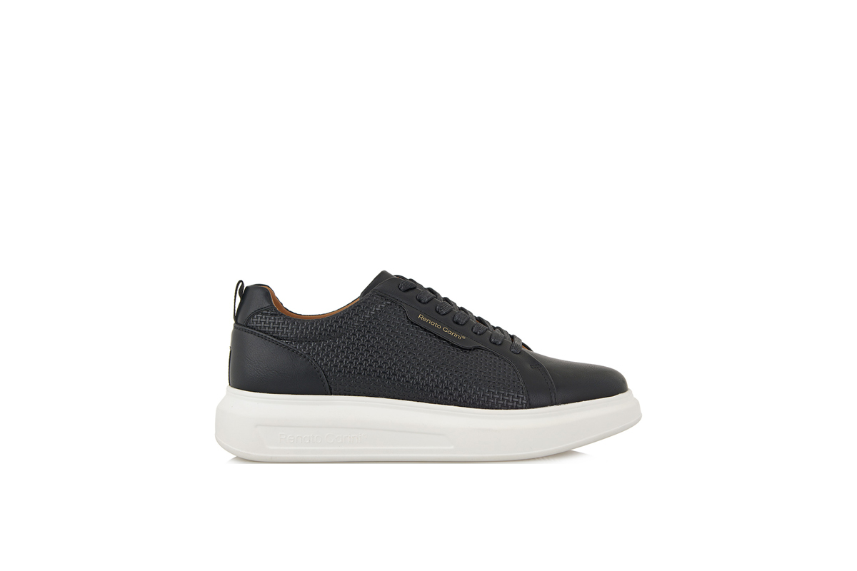 RENATO GARINI-MARCELLO-9-028 (S57009283574)-BLACK-BLAK KNIT-WHITE OUTSOLE - Image 2