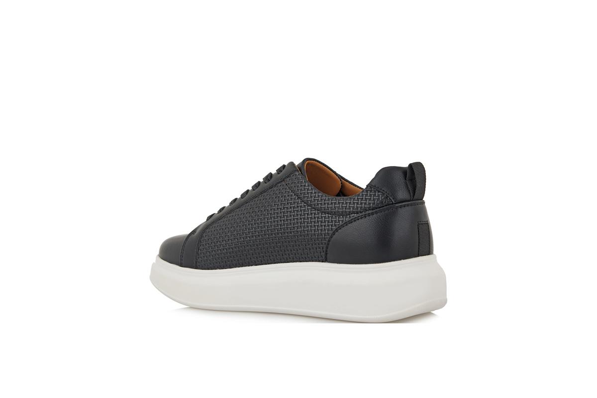 RENATO GARINI-MARCELLO-9-028 (S57009283574)-BLACK-BLAK KNIT-WHITE OUTSOLE - Image 3