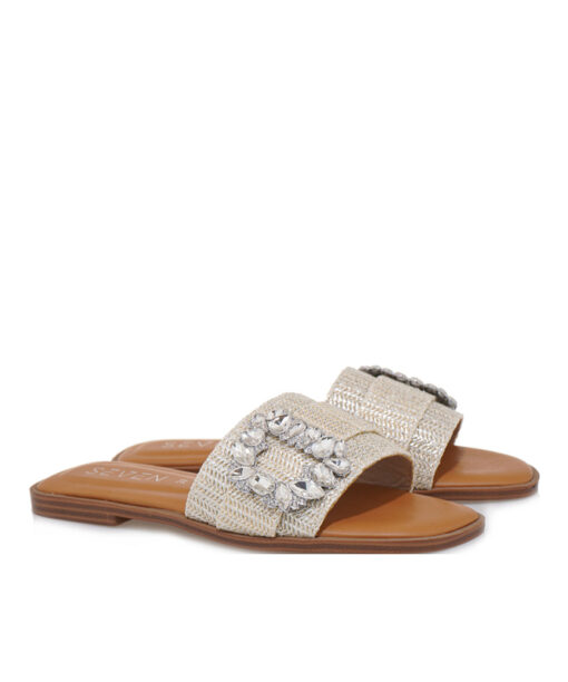 SEVEN (S421A27710C6)-SILVER RAFFIA