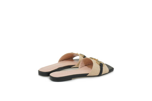 SEVEN (S485L51614A1)-BEIGE RAFFIA-BLACK - Image 3