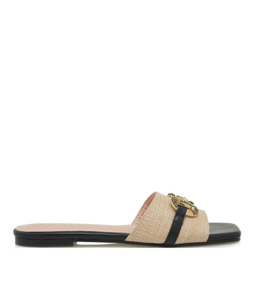 Alternative view of SEVEN (S485L51614A1)-BEIGE RAFFIA-BLACK