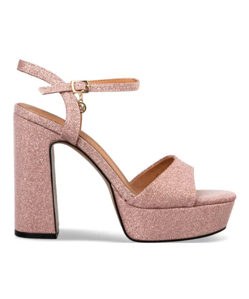 Alternative view of EVNIE SHOES-BLOCK HEEL SANDALS (E45-19192-49)-PINK