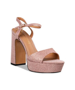 EVNIE SHOES-BLOCK HEEL SANDALS (E45-19192-49)-PINK