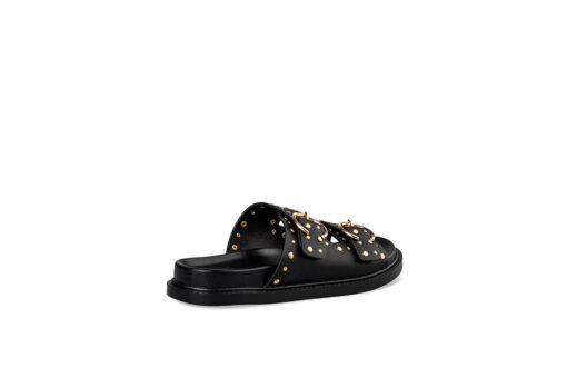 EVNIE SHOES-STUDDED FLATFORM SANDALS (E22-19117-34)-BLACK - Image 3
