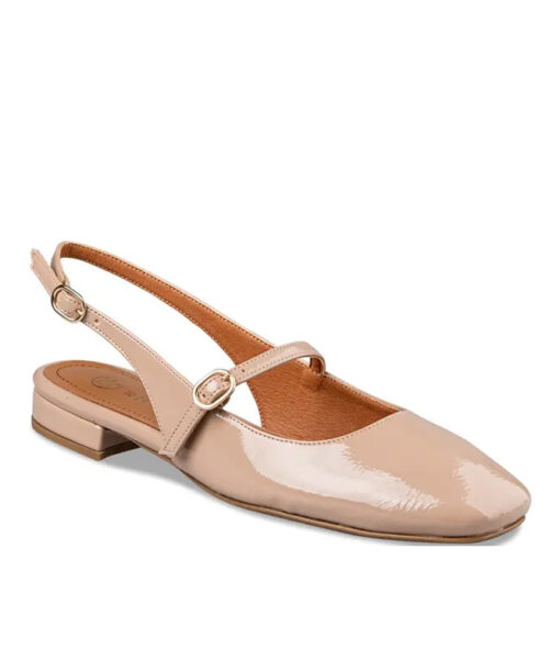 ENVIE SHOES-SLINGBACK BALLET FLATS (E02-19002-90)-NUDE