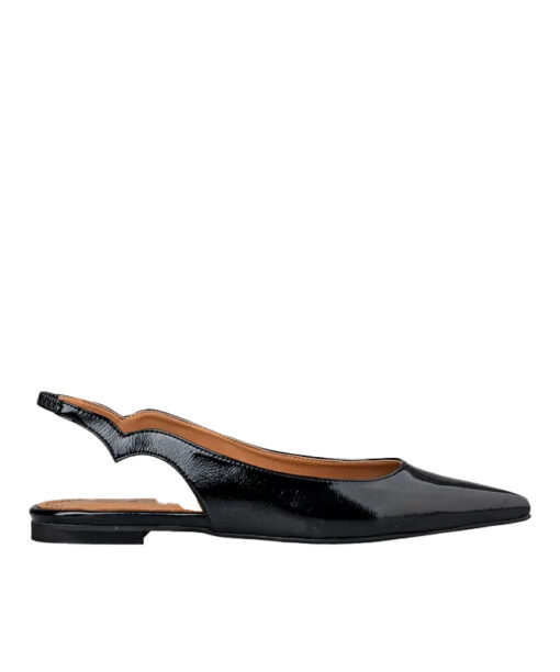 Alternative view of ENVIE SHOES-POINTY SLINGBACK BALLERINAS (E02-19014-34)-BLACK