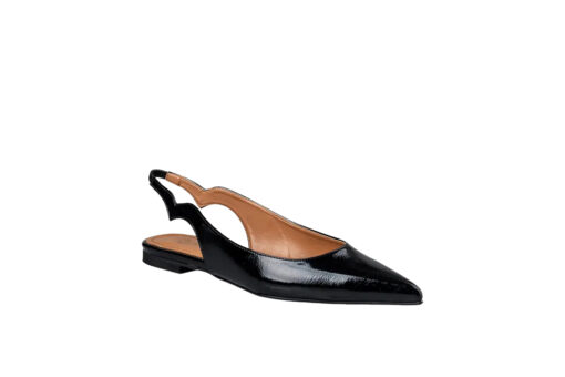 ENVIE SHOES-POINTY SLINGBACK BALLERINAS (E02-19014-34)-BLACK