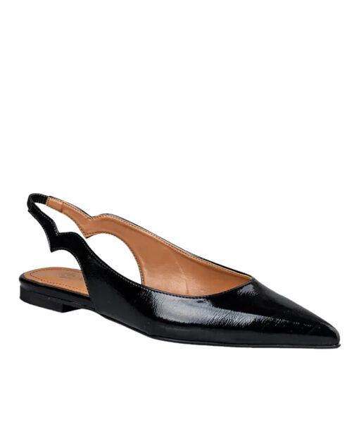 ENVIE SHOES-POINTY SLINGBACK BALLERINAS (E02-19014-34)-BLACK