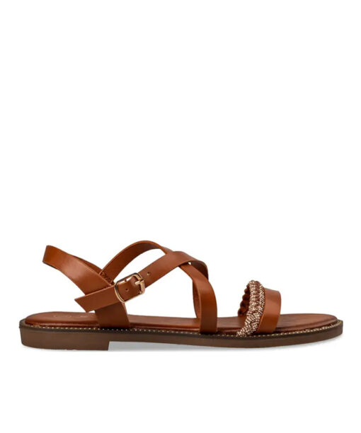 Alternative view of EVNIE SHOESFLAT SANDALS (E96-19001-26)-CAMEL