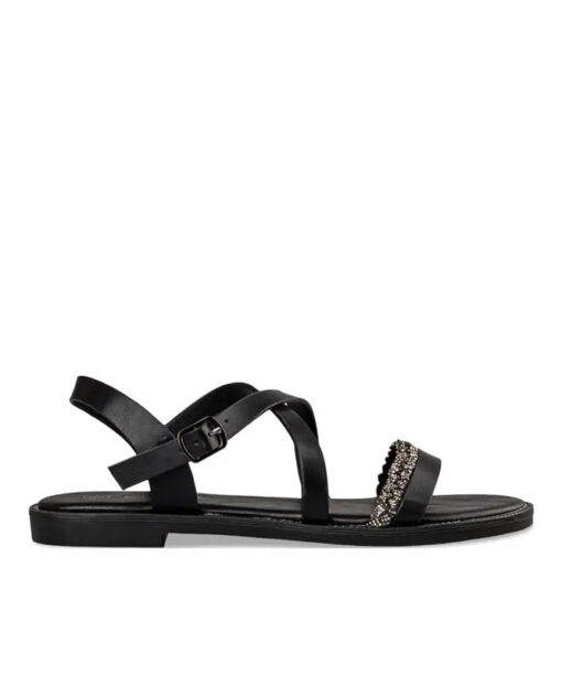 Alternative view of EVNIE SHOES-FLAT SANDALS (E96-19001-34)-BLACK