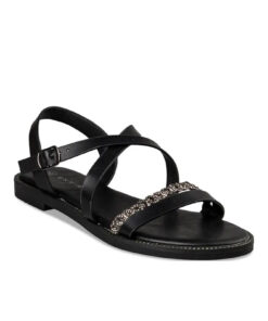 EVNIE SHOES-FLAT SANDALS (E96-19001-34)-BLACK