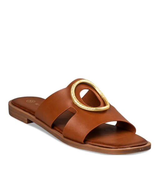 EVNIE SHOES-FLAT SANDALS (E96-19062-26)-CAMEL