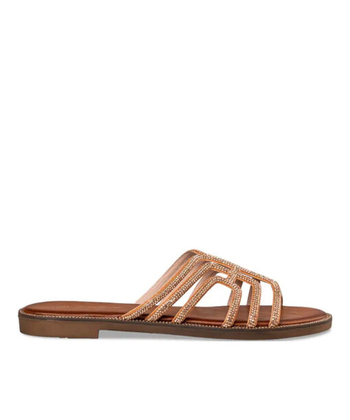 Alternative view of EVNIE SHOES-FLAT SANDALS (E96-19077-13)-ROSE-GOLD
